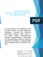 Del Trabajo de Adolescentes, Jóvenes, Mujeres y PCD