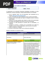 Plantilla Evaluación