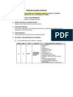 Especificaciones para Implementacion Del Terminal Terrestre Stan Clinico de Primeros Auxlios