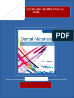 Test Bank For Dental Materials 4th Edition by Eakle, Download PDF