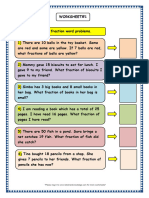 Grade 3 Maths Worksheets Fractions Word Problems 2