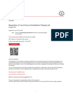 Regulation of Land Tenure (Established Villages) Act: Tanzania