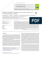 Antioxidant Metabolism Variation Associated With Salt Tolerance of