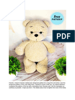 Mishutka Plush Bear Crochet Free Pattern