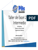 Taller Excel Intermedio 2016