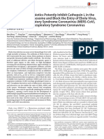 2016 Glycopeptide Antibiotics Potently Inhibit Cathepsin L in The Late Endosome - Lysosome and Block The Entry of Ebola Vi