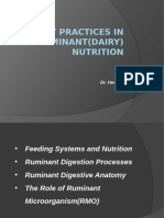 Best Practices in RuminantDairy Nutrition