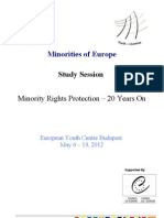 Minorities of Europe: Study Session