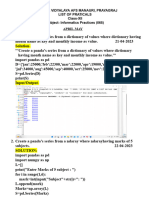 Split Up of XII IP Practical 2023-24 Solution