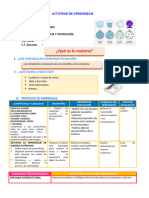 D2 A3 SESION CT. ¿Qué Es La Materia