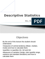 Descriptive Statistics