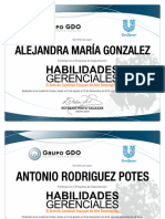 Certificado GDO Programa de Capacitacion - Unilever