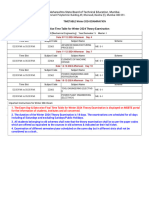 ME5ITime Table For Winter 2024 Theory