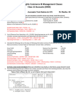 Class 12 Accounts Ratios+CFS One Hour (Answers)