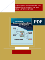 The Principles of Semiconductor Laser Diodes and Amplifiers Analysis and Transmission Line Laser Modeling H. Ghafouri-Shiraz 2024 Scribd Download