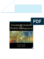 Instant Download For Solution Manual For Investment Analysis and Portfolio Management 10th Edition by Reilly 2024 Full Chapters in PDF