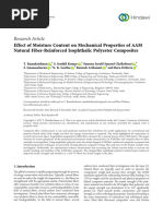 Advances in Materials Science and Engineering - 2022 - Ramakrishnan - Effect of Moisture Content On Mechanical Properties