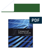 Complete Download (Original PDF) Categorical Data Analysis 3rd Edition by Alan Agresti PDF All Chapters