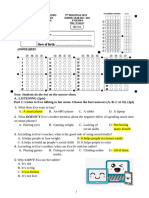 Grade 8 - Test 102 - Answer Key