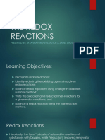 Redox Reactions Chemistry