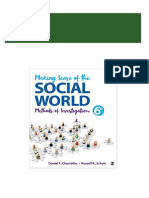 (Ebook PDF) Making Sense of The Social World: Methods of Investigation 6Th Edition