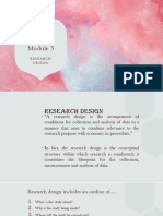 MRP - Module 3 Research Design and Data Collection (DU)