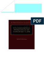 Instant Download Foundational Principles of Contract Law Melvin Aron Eisenberg PDF All Chapters