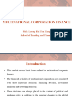 Chapter 1 - Overview About Multinational Corporate Finance