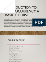 Introduction To Cryptocurrency Course