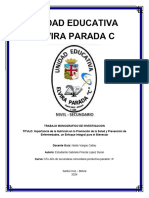 Importancia de La Nutrición en La Promoción de La Salud y Prevención de Enfermedades, Un Enfoque Integral para El Bienestar