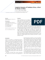 Transbounding Emerging Dis - 2011 - Tang - Analysis of The Complete Genome of Tembusu Virus A Flavivirus Isolated From