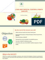 FINAL Hazard Analysis and Critical Control Points