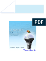 Full Download Calculus For Business Economics Life Sciences and Social Sciences 13th Edition Barnett Test Bank PDF