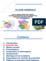 2 - Hydrologie - Gen - Cycle de L'eau