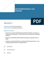 Epidemiologia Do Envelhecimento e Sua Relação Com A Nutrição