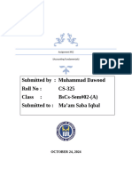 (Assignment) Nature of Financial Statement