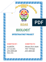 Kartik Agsi Biology Project