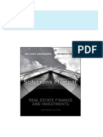 Complete Answer Guide For Real Estate Finance and Investments 14th Edition Brueggeman Solutions Manual