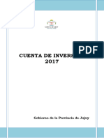 Cuenta de Inversion 2017. Provincia de Jujuy