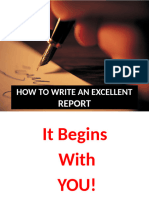 Excellent Report Writing Slides