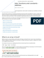 Array Formulas and Functions in Excel - Examples and Guidelines