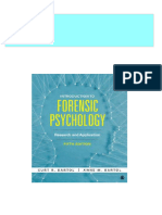 Introduction To Forensic Psychology: Research and Application Curt R. Bartol Download PDF