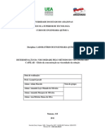 Determinação Da Viscosidade Pelo Método Do Viscosímetro Capilar