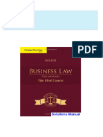 Full Download Cengage Advantage Books Business Law Text and Cases The First Course 1st Edition Miller Solutions Manual PDF