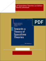 Full Download Towards A Theory of Spacetime Theories 1st Edition Dennis Lehmkuhl PDF