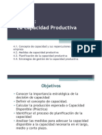 Tema 4 - Capacidad Productiva