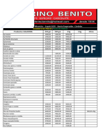 LISTA DE PRECIOS NUEVA Ceferino