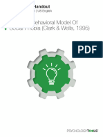 Cognitive Behavioral Model of Social Phobia Clark Wells 1995 - Langeng Us - Formatprofessional