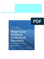 Complete Regression Analysis in Medical Research: For Starters and 2nd Levelers Ton J. Cleophas PDF For All Chapters