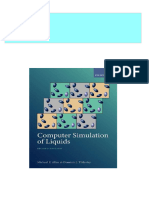 Computer Simulation of Liquids 2nd Edition Michael P. Allen Download PDF